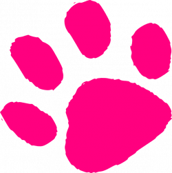 Pink Paw Print Clip Art at Clker.com - vector clip art ...