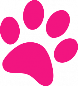 Paw Print Pink Clip Art at Clker.com - vector clip art ...