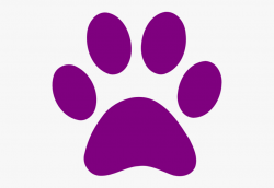 Dog Paw Print Clipart Purple - Dog Paw Print Pink #75002 ...