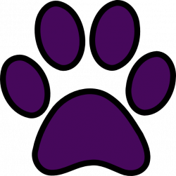 Paw print purple paw clipart kid - Clipartix