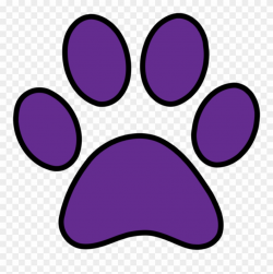 Purple paw print clip art clipart images gallery for free ...