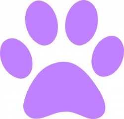 Light Purple Paw Print Clip Art at Clker.com - vector clip ...