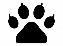 Clip Art Black And White Free Paw Print Kids Coloring ...