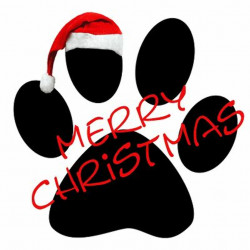 paw print clip art christmas | Dog lovers will love this ...