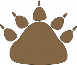 Brown Bear Paw Print Clip Art - Brown Bear Paw Print Image