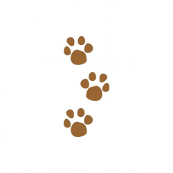 Pet Paw Prints Clip Art, Muddy Animal Tracks Graphic ...