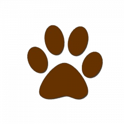 Dog paw prints brown dog paw print clipart free to use clip ...