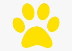Paw Patrol Yellow Paw Print , Transparent Cartoon, Free ...