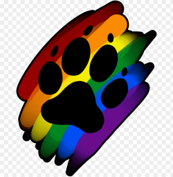 Download for free 10 PNG Paw prints clip art rainbow top ...