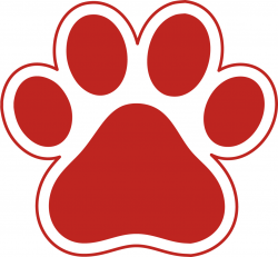 Paw print clip art red paw clipart kid - Clipartix
