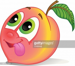 Cute Peach fruit character Clipart Image | +1,566,198 clip arts