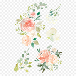 Bouquet Of Flowers Drawing clipart - Flower, Rose, Peach ...