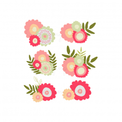 Floral peach flower clipart kid - Clipartix