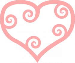 Peach Heart Clip Art at Clker.com - vector clip art online ...