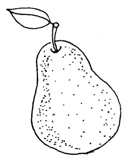 Pear Clipart Black And White | Letters intended for Pear ...
