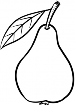 Pear coloring page | Free Printable Coloring Pages
