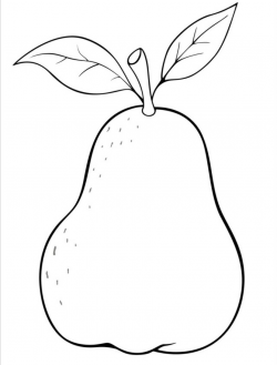 Latest Single Pear Coloring Pages | Laptopezine. - Clip Art ...