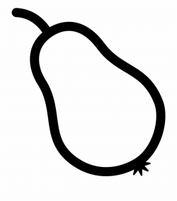Wave Outline Drawing Pear Outline Clipart - Clip Art Library