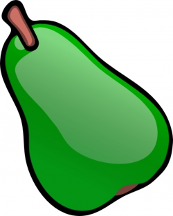 Green Pear clip art Free vector in Open office drawing svg ...