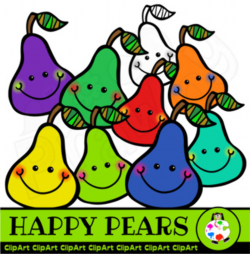 Happy Pears - Doodle Clip Art