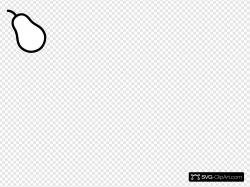 Pear Outline Clip art, Icon and SVG - SVG Clipart