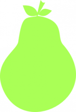 Green Pear Silhouette Clip Art at Clker.com - vector clip ...