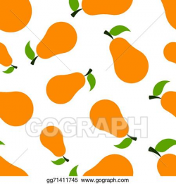 EPS Vector - Pattern silhouette pears. Stock Clipart ...