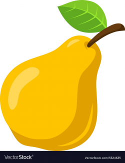Yellow pear fruit
