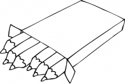 Color Pencil Clipart Black And White