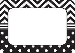 Name Tag Clipart Black And White
