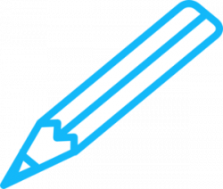 Pencil Blue White Clip Art at Clker.com - vector clip art online ...