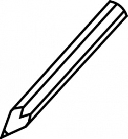 Pencil Outline Clip Art at Clker.com - vector clip art online ...