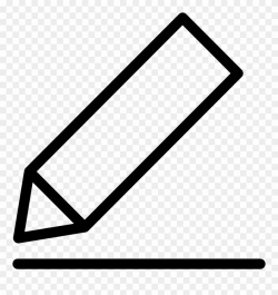 Marker Clipart Crayon - Outline Of A Pencil - Png Download (#413159 ...