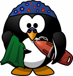 Free Clipart: Swimmer Penguin | Moini