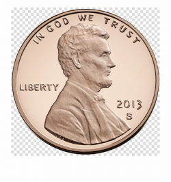 Penny Clipart Abraham Lincoln - God We Trust Coin ...