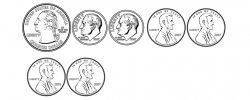 Penny nickel dime quarter clipart 1 » Clipart Portal