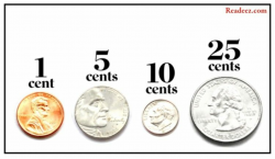 Penny, nickel, dime and quarter: four of the stars from \