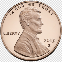 HD Penny Clipart Abraham Lincoln - God We Trust Coin ...