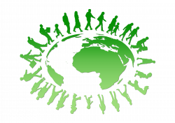 Clipart - People Circling Around The Earth