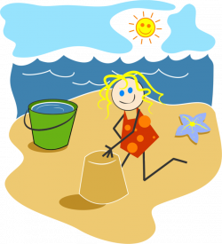 Beach Child Girl Woman free commercial clipart - Beach,Bright ...