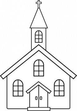 Little Church Line Art - Free Clip Art | Bible Class | Pinterest ...