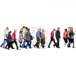 Crowd Of People In City Clipart Png Images
