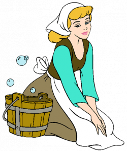 Cinderella Cleaning Clipart