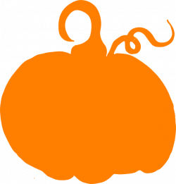 Orange pumpkin sihouette clip art at clker - Clipartable.com