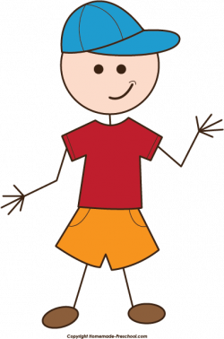 Colored Stick People Clipart