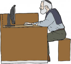 Man Working On Computer Clip Art at Clker.com - vector clip art ...