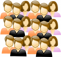Crowd Of People Clip Art at Clker.com - vector clip art online ...