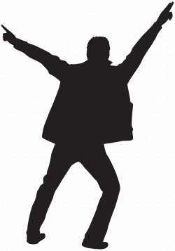 Dancing Man Silhouette Clip Art PNG Image | Gallery Yopriceville ...