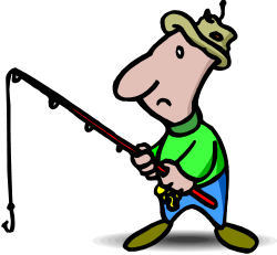 Fish vector royalty free person - RR collections