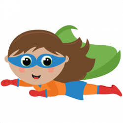 Flying Super Hero Clipart